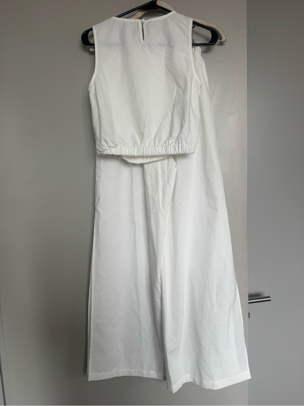 NWT Commense White Linen Pant and Top Set XS